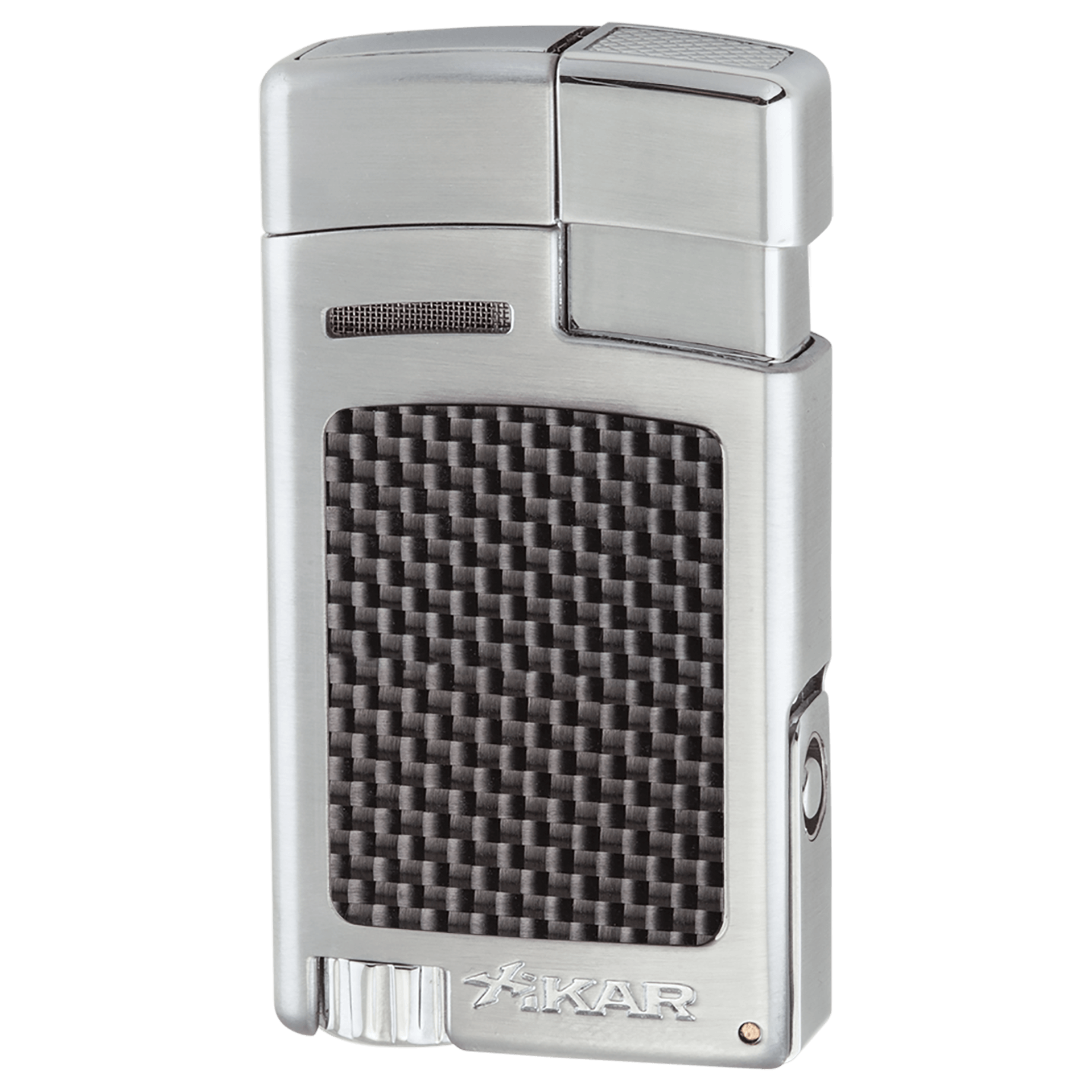 Xikar Forte Lighter Silver Carbon Fiber