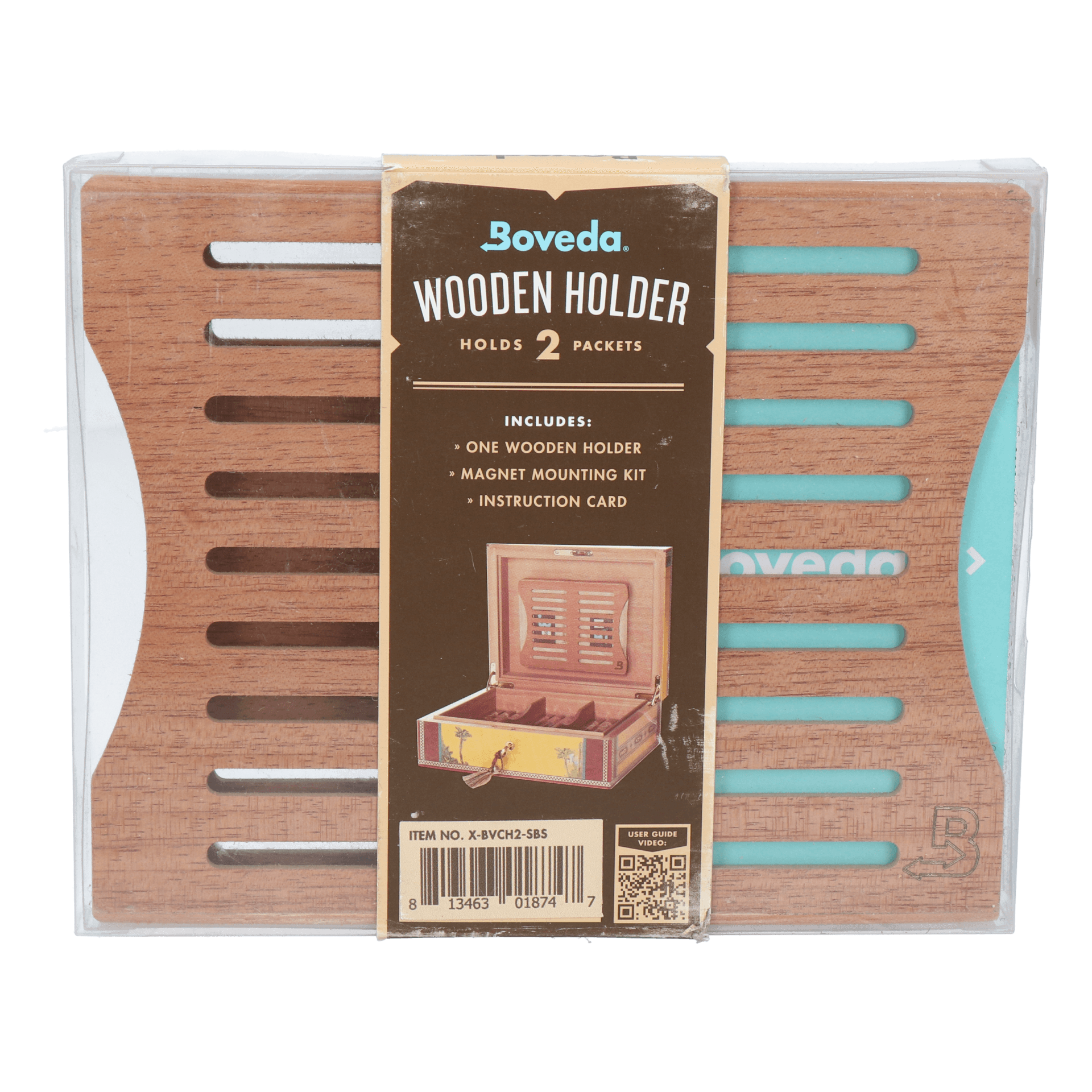 Boveda Holzhalterung für 2 Stk. 60 Gramm Humidipaks – Bild 3