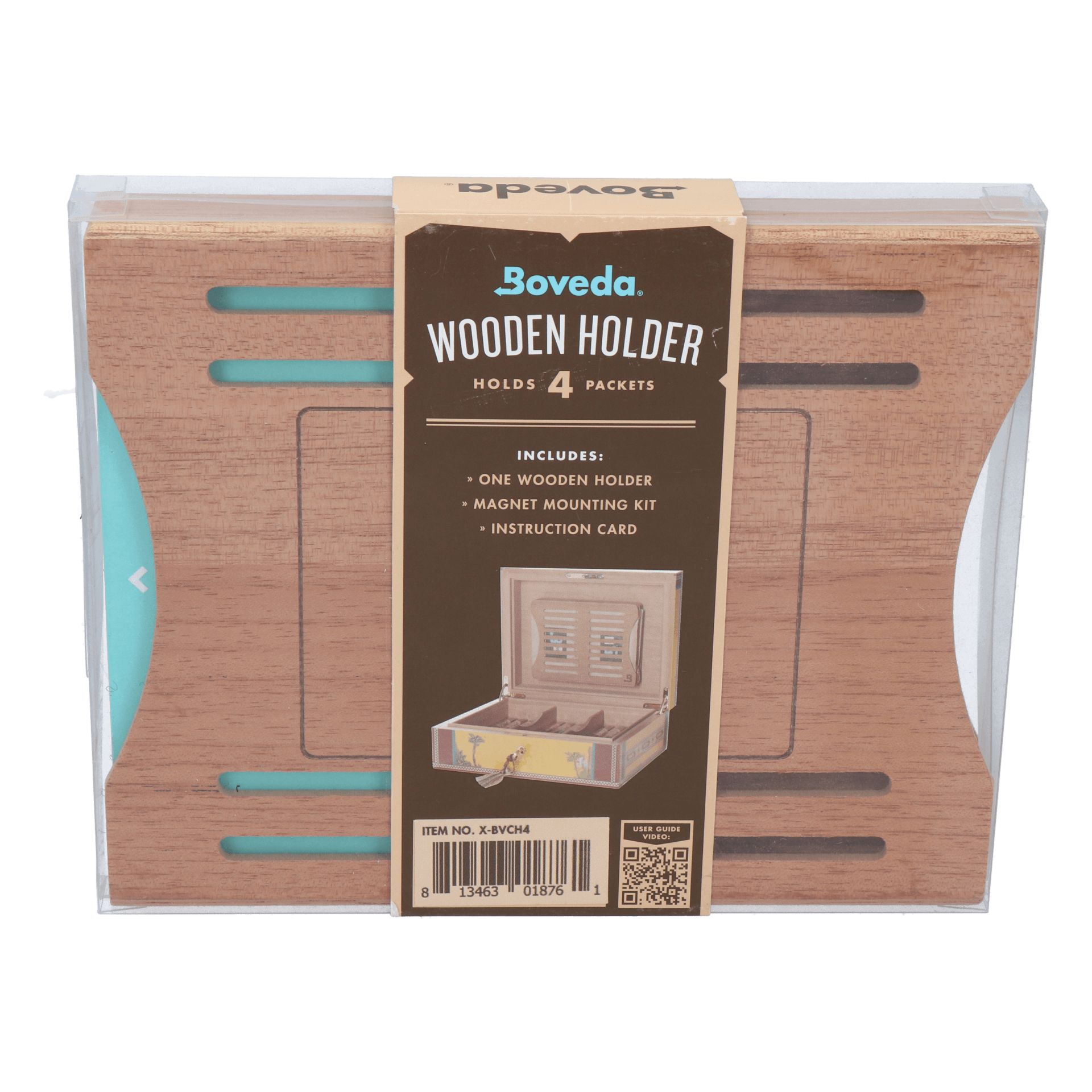 Boveda Holzhalterung für 4 Stk. 60 Gramm Humidipaks – Bild 2