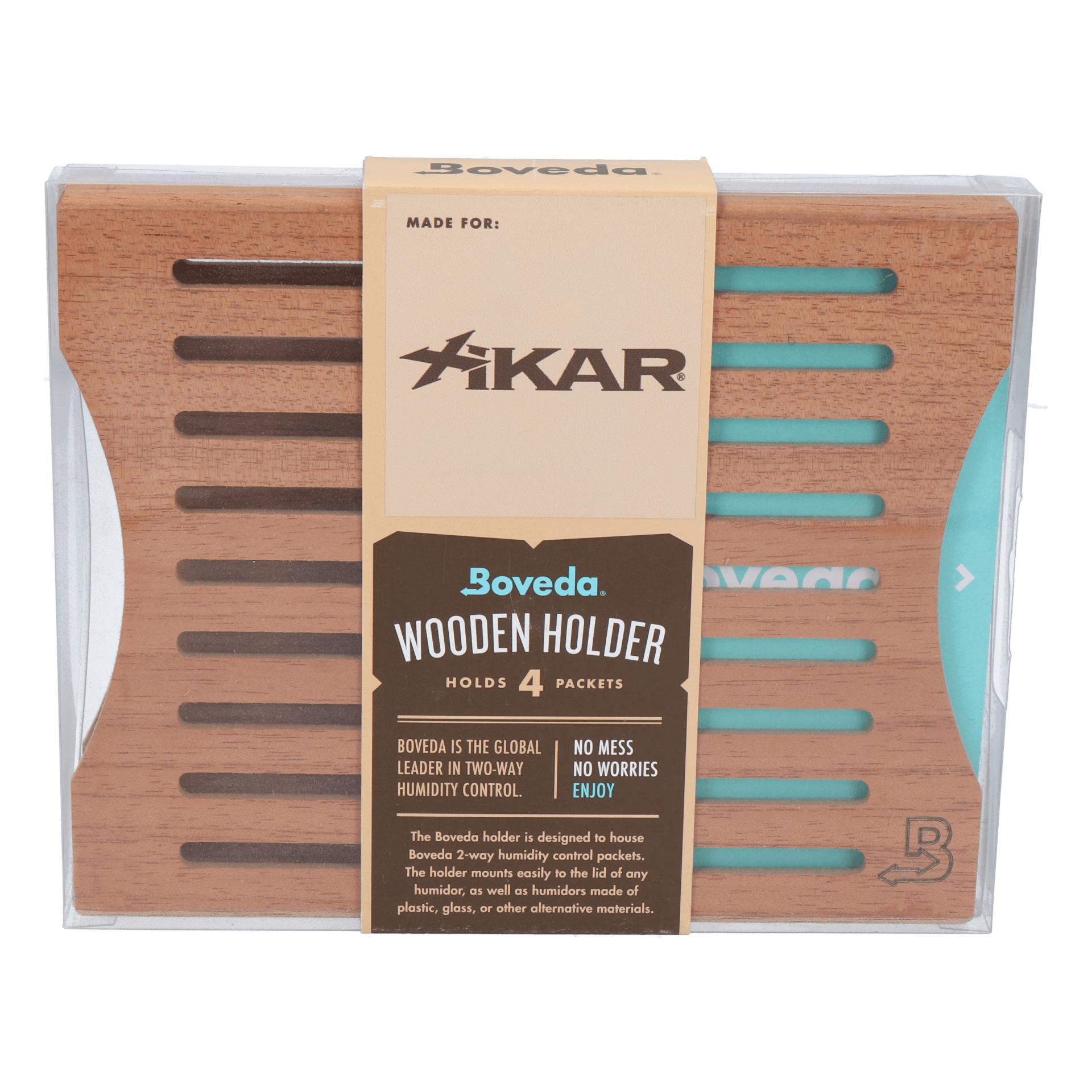Boveda Holzhalterung für 4 Stk. 60 Gramm Humidipaks – Bild 3