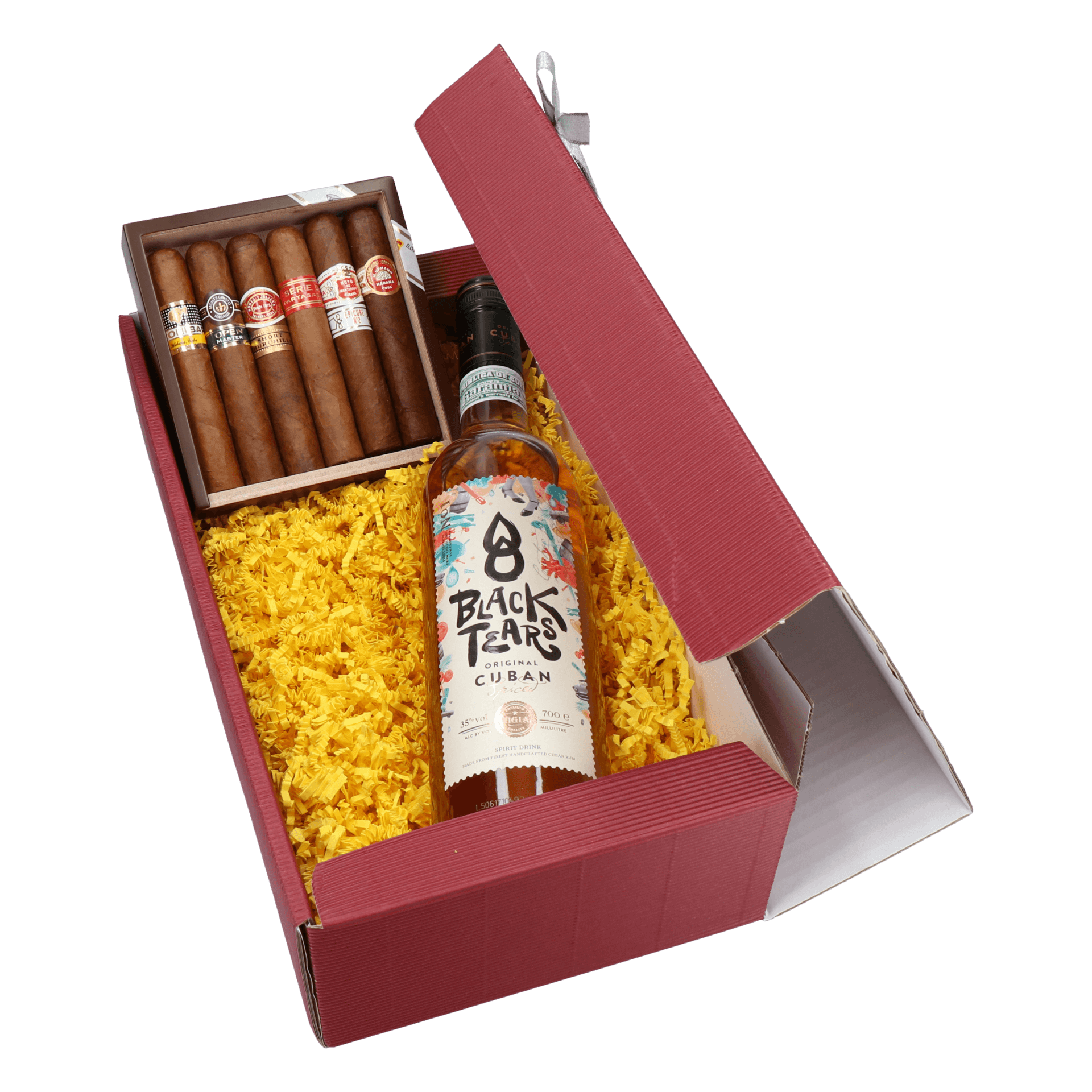 Habanos Robustos und Black Tears Rum Geschenkset