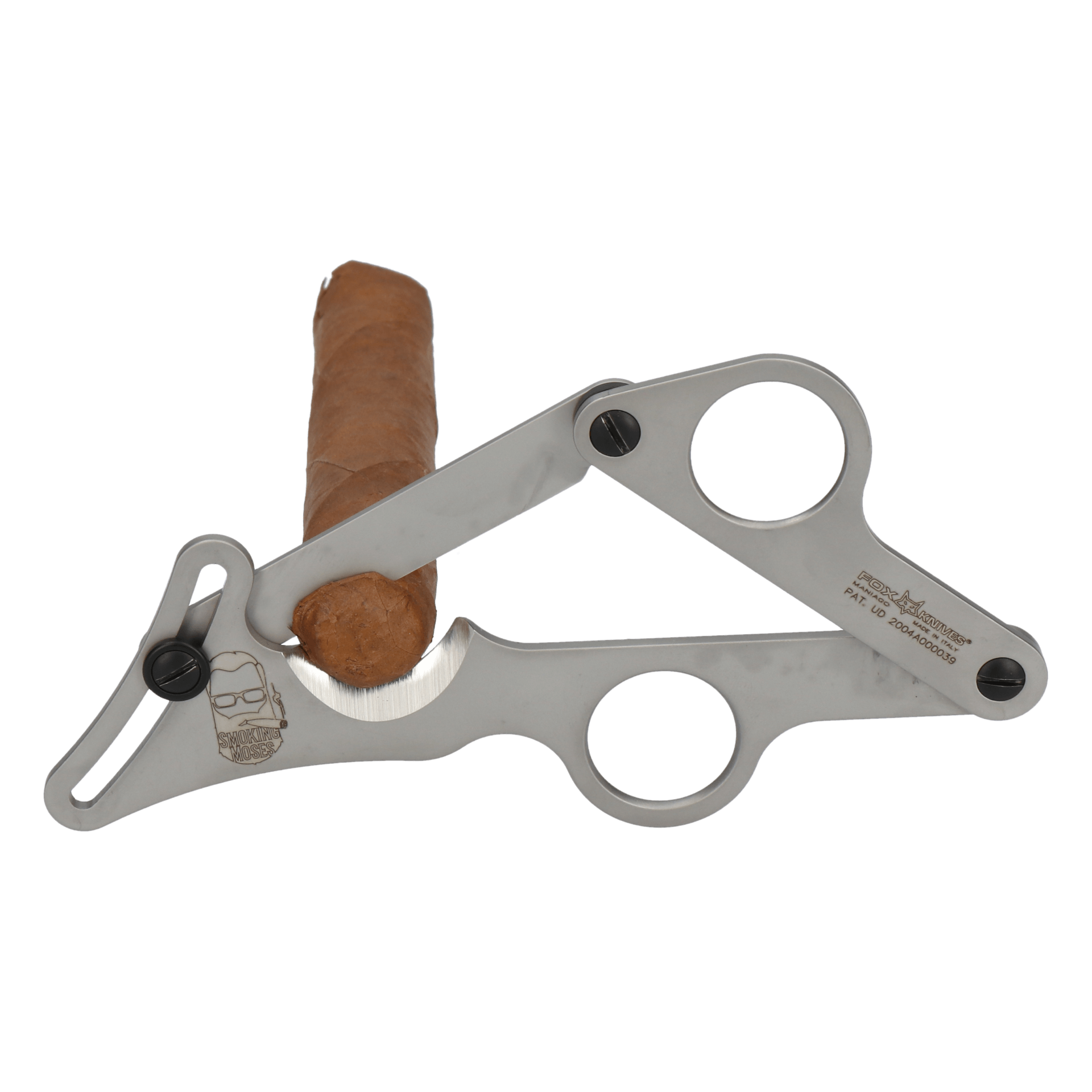 Smoking Moses Zigarrenschere Schwarz by Fox Knifes – Bild 6