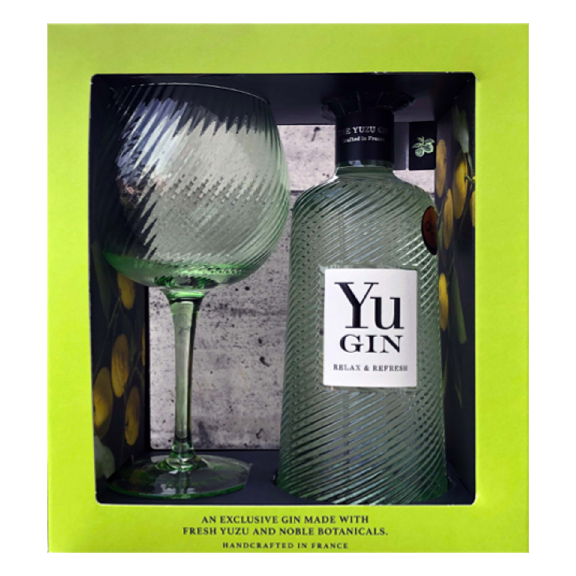 YU Gin mit Glas 70 cl