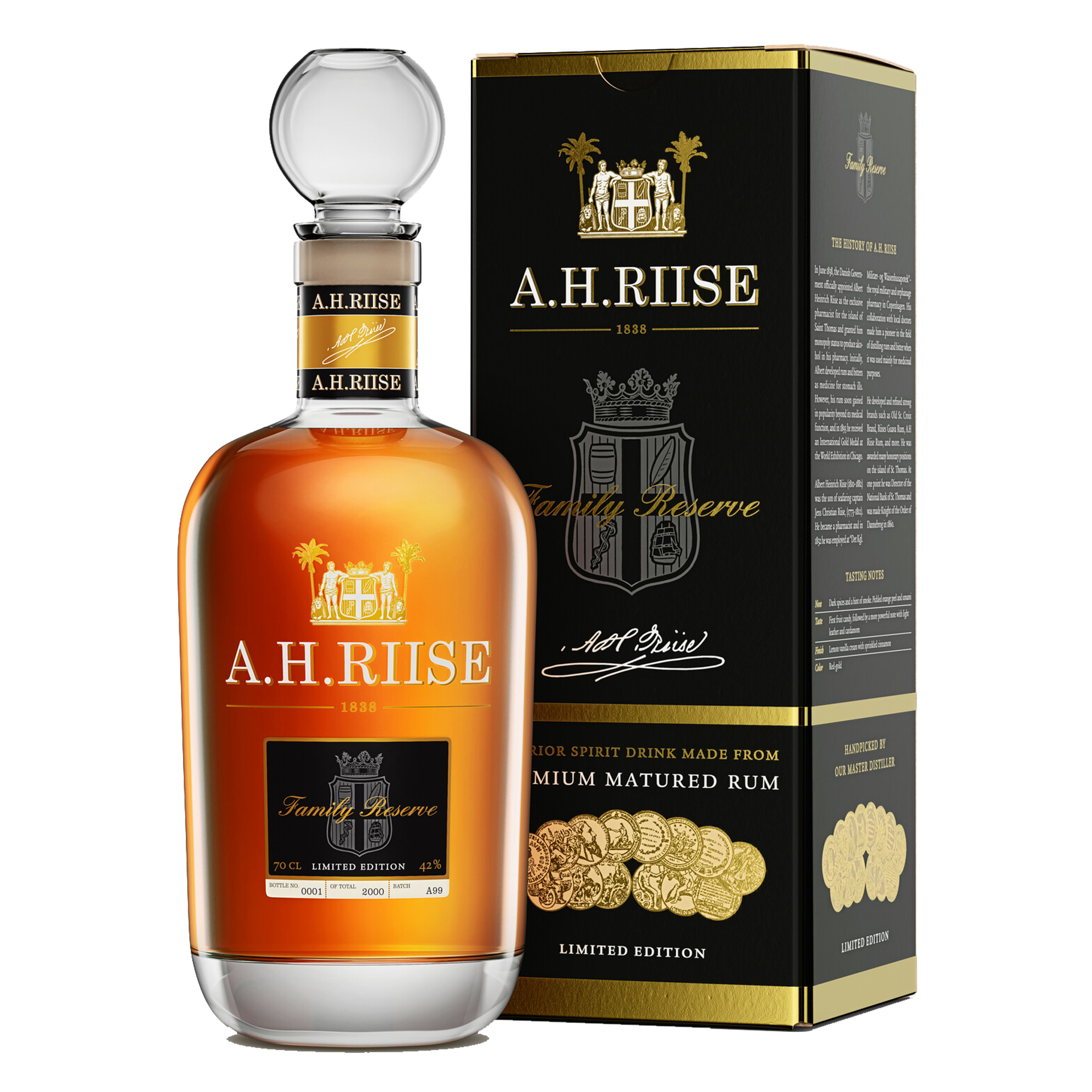 A.H. Riise Family Reserve Solera 1838 Limited Edition 70 cl