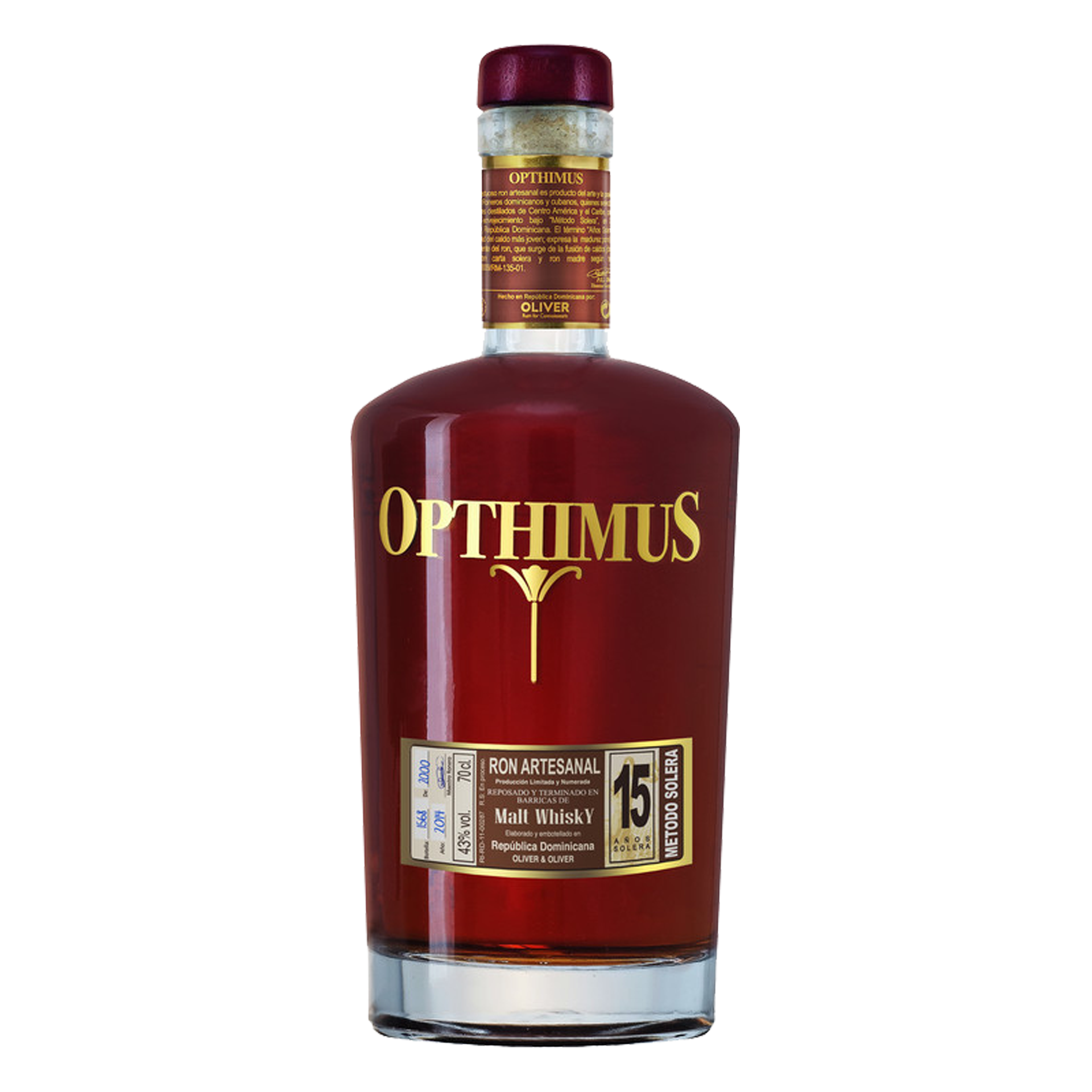 Opthimus 15 y A.S Single Malt Finish 70 cl