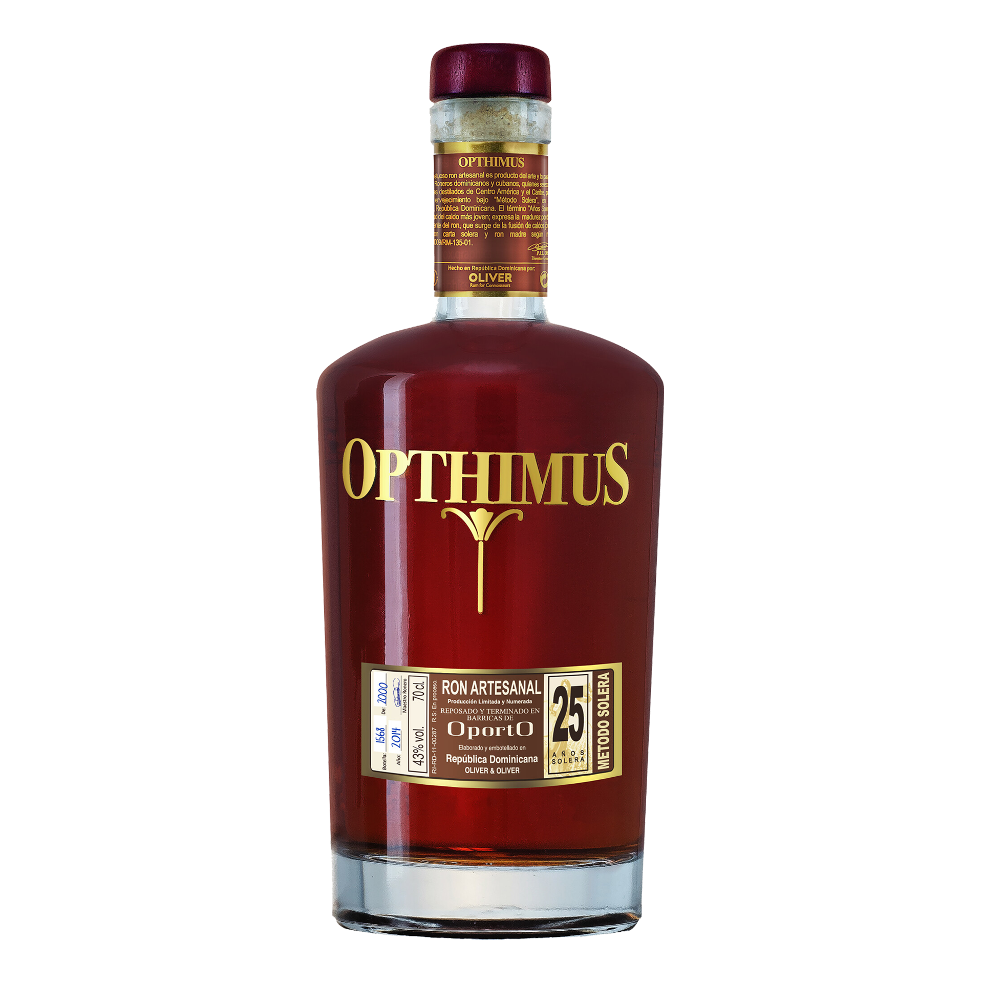 Opthimus 25 y A.S Port Finish 70 cl