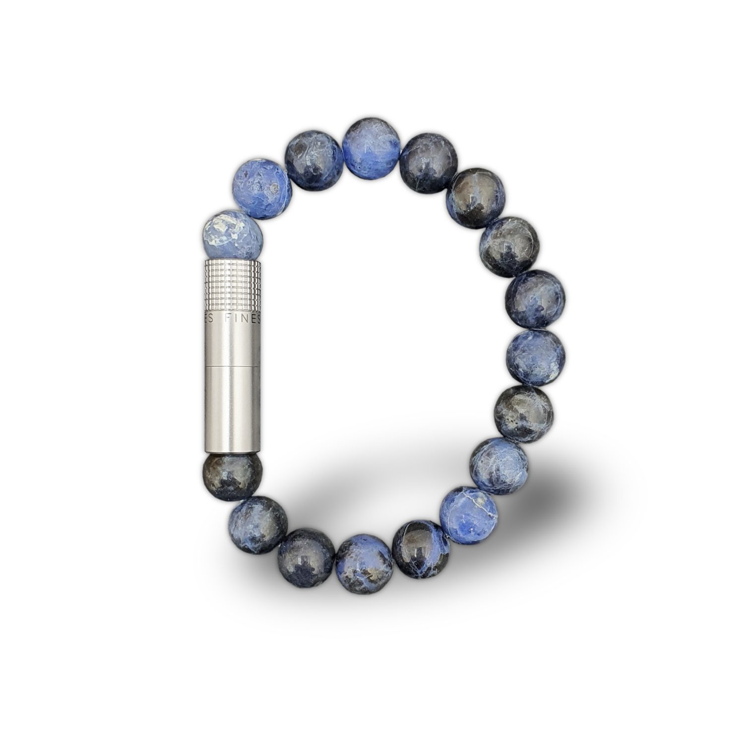 Les Fines Lames Punch Bracelet Solo Steel Sodalite (10mm)