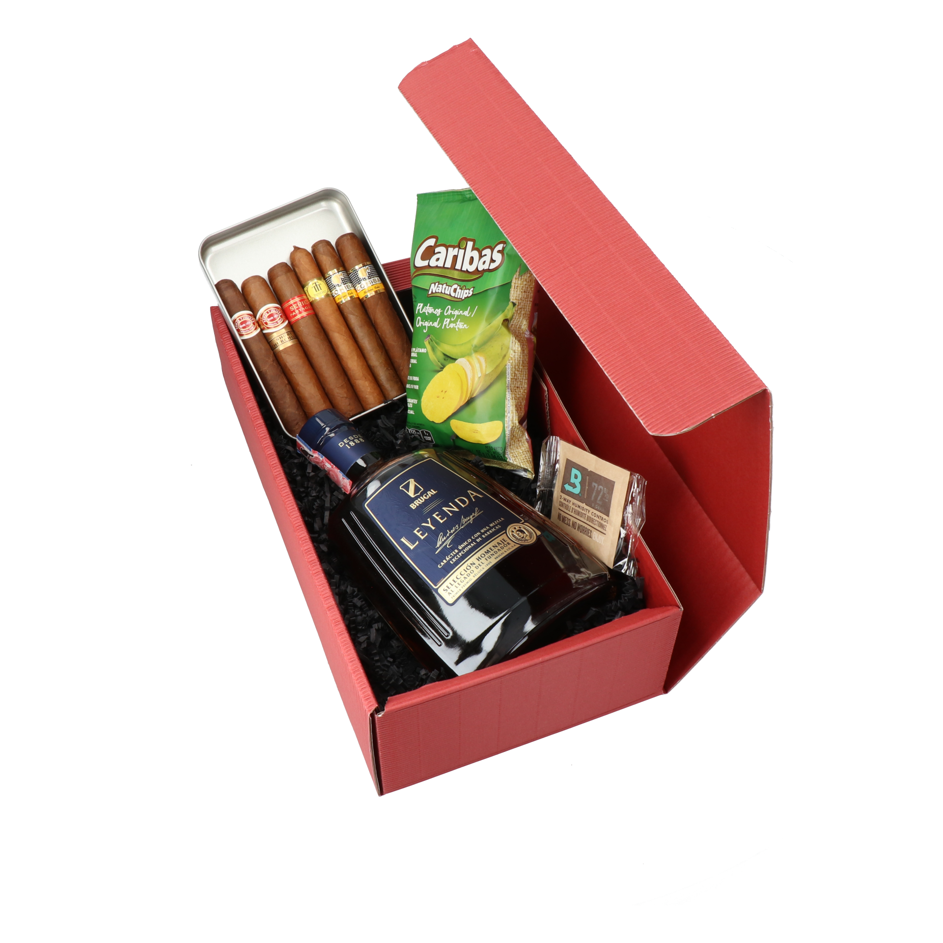Habanos Sampler (Deluxe) und Brugal Leyenda Rum Geschenkset