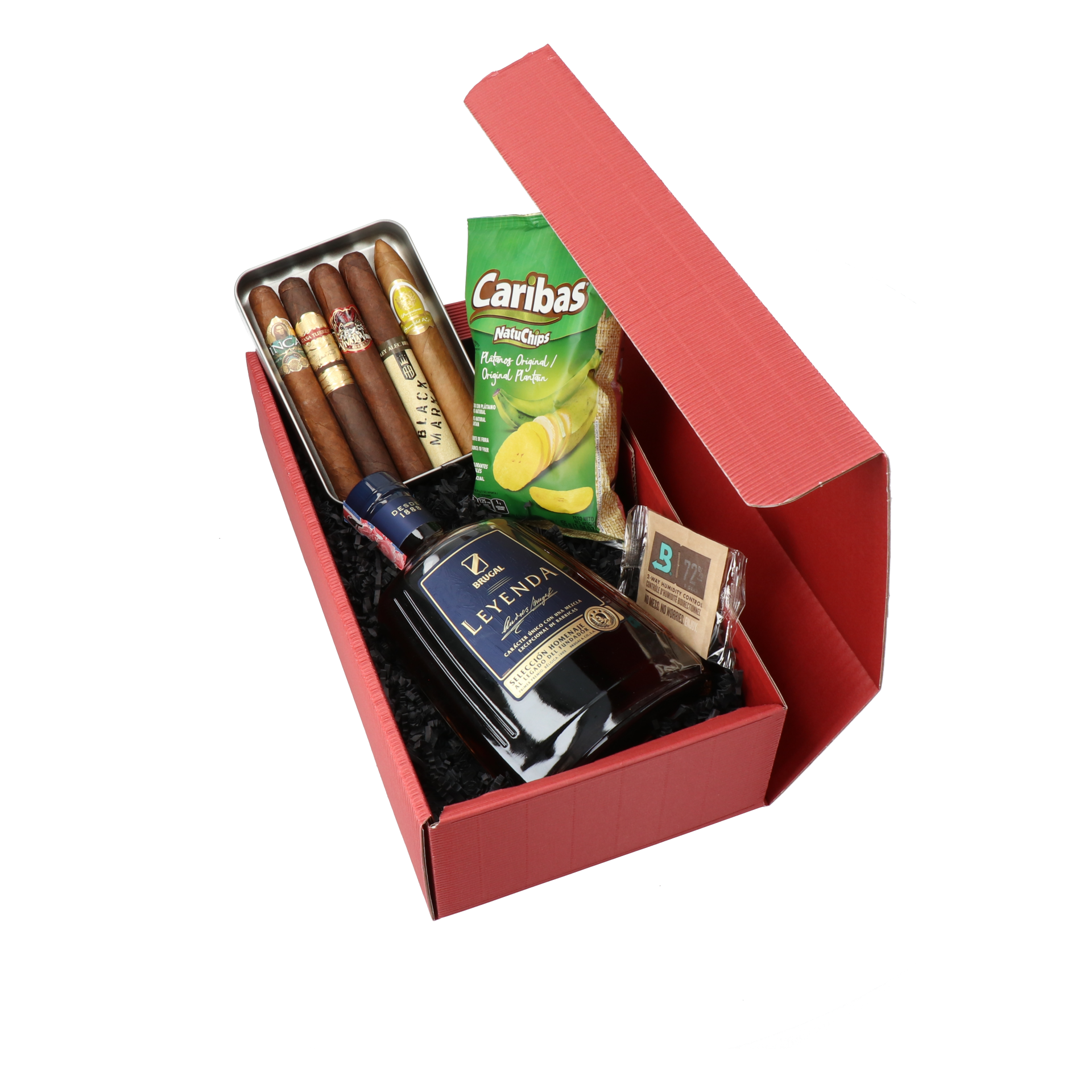 Country-Mix und Brugal-Leyenda Rum Geschenkset