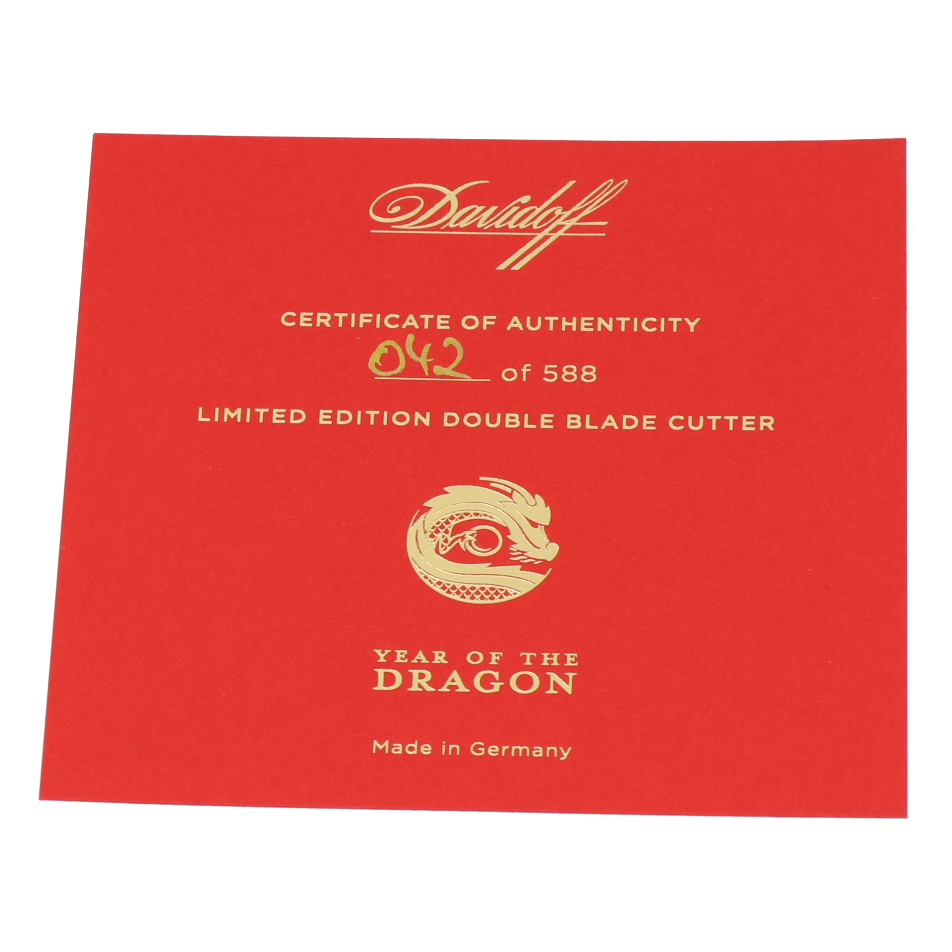 Davidoff Year of the Dragon Limited Gold Doppelcutter – Bild 6
