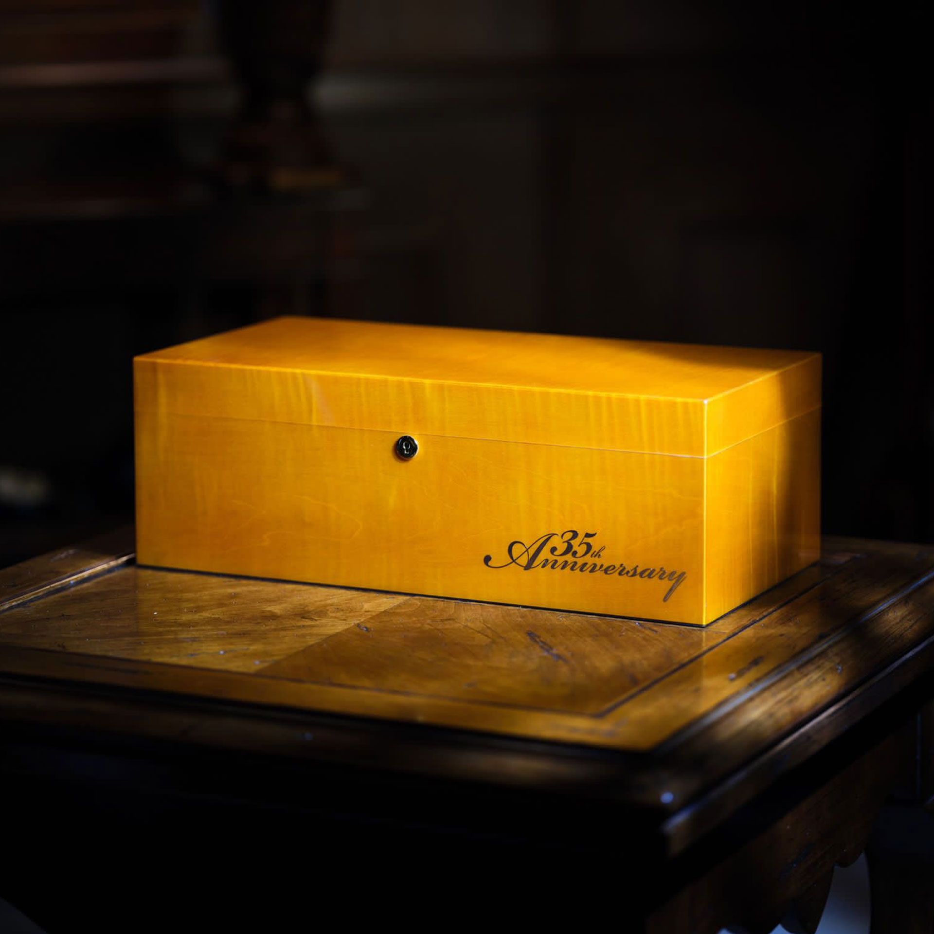 Gurkha 35th Anniversary Humidor Yellow