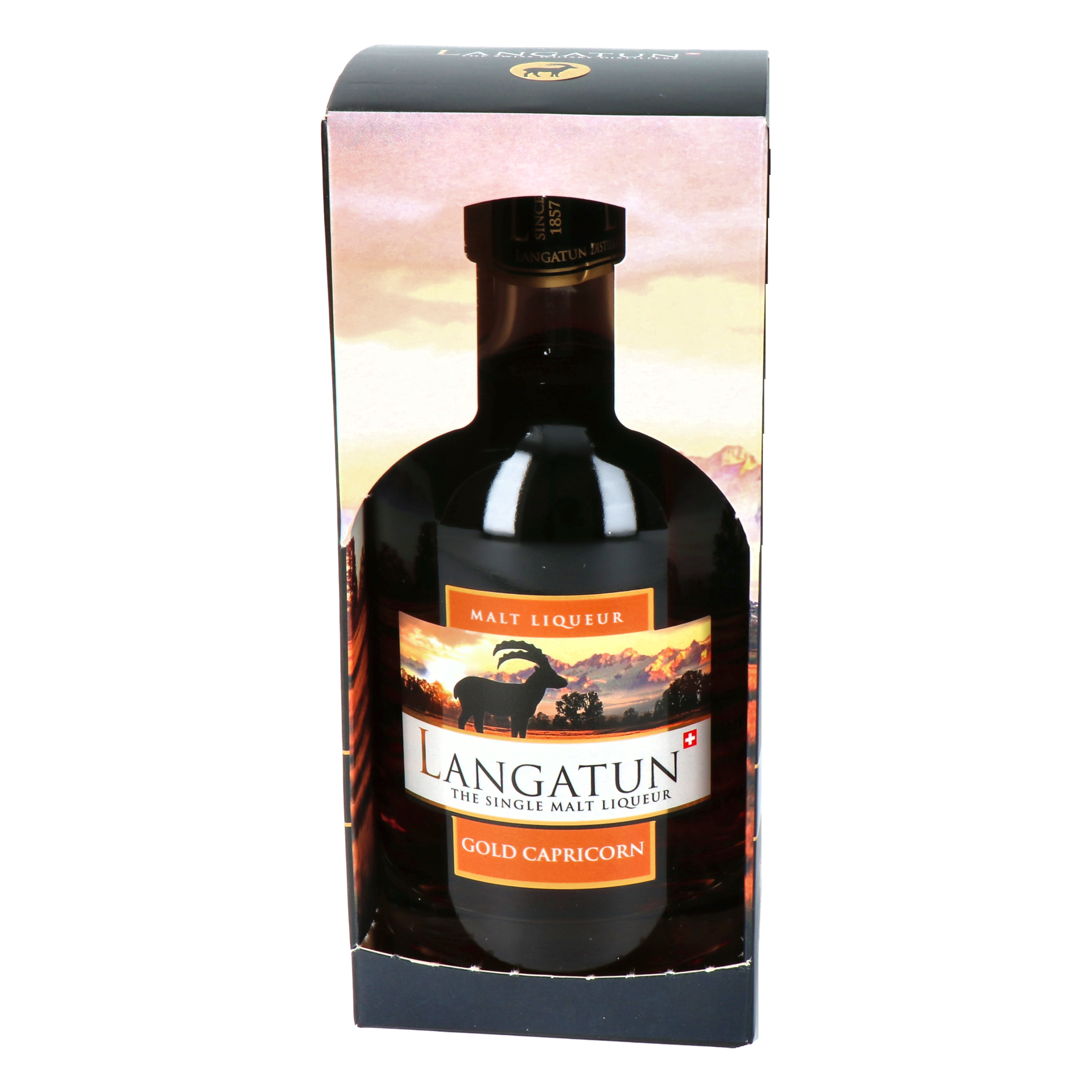 Langatun Gold Capricorn - Single Malt Liqueur - 33% 50cl – Bild 2