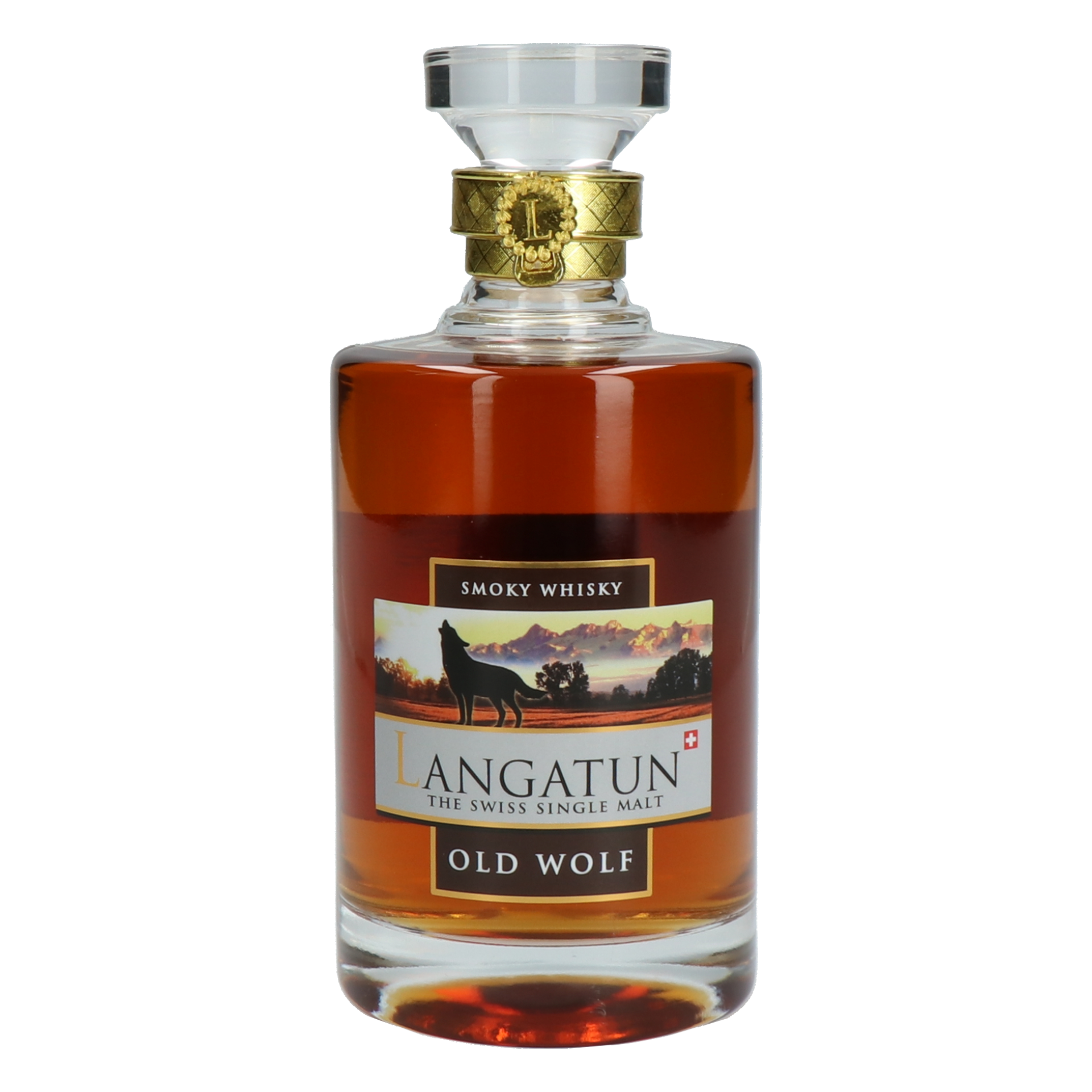 Langatun - Old Wolf Smoky- Single Malt Whisky - 46% - 50 cl