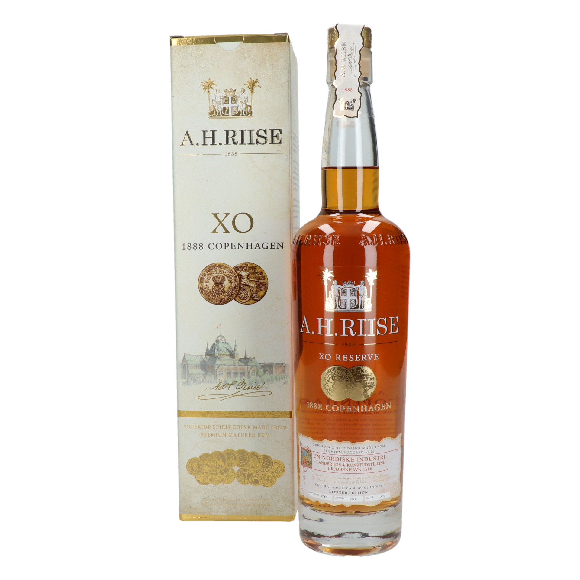 A.H. Riise - X.O. 1888 Copenhagen Gold Medal Rum