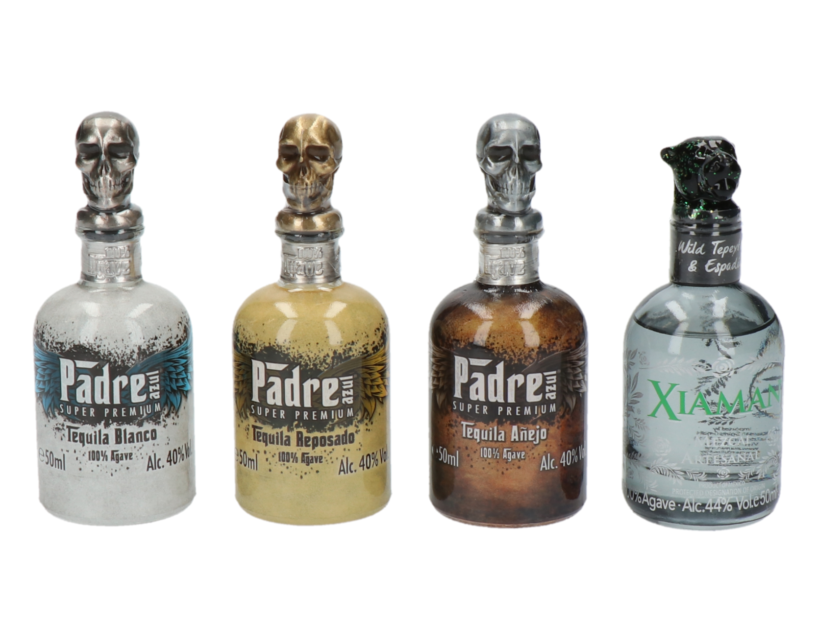 Padre Azul Agave Set 4 x 50ml – Tequila / Mezcal – Bild 2