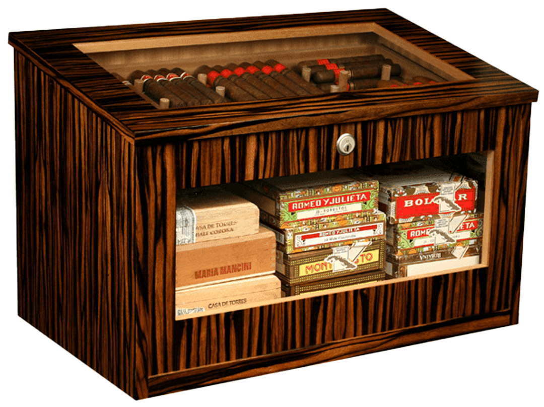 Century Imperator Humidor Makassar Ebenholz inkl. Huminator Micro
