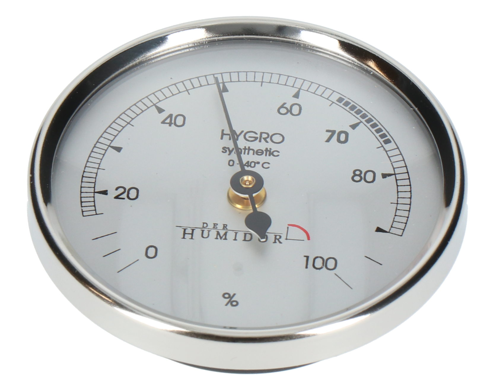 Der Humidor Haarhygrometer Chrom