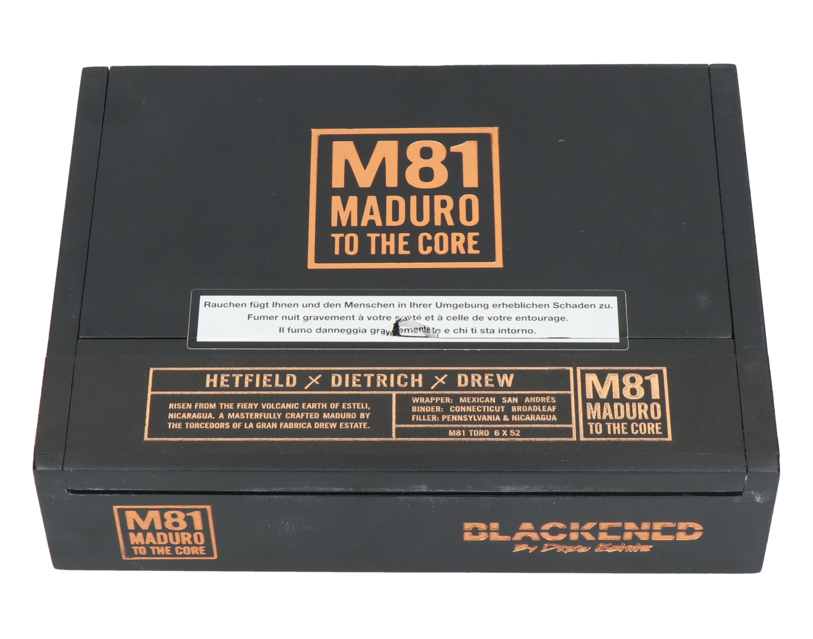 Blackened Cigars “M81” Toro By Drew Estate – Bild 2