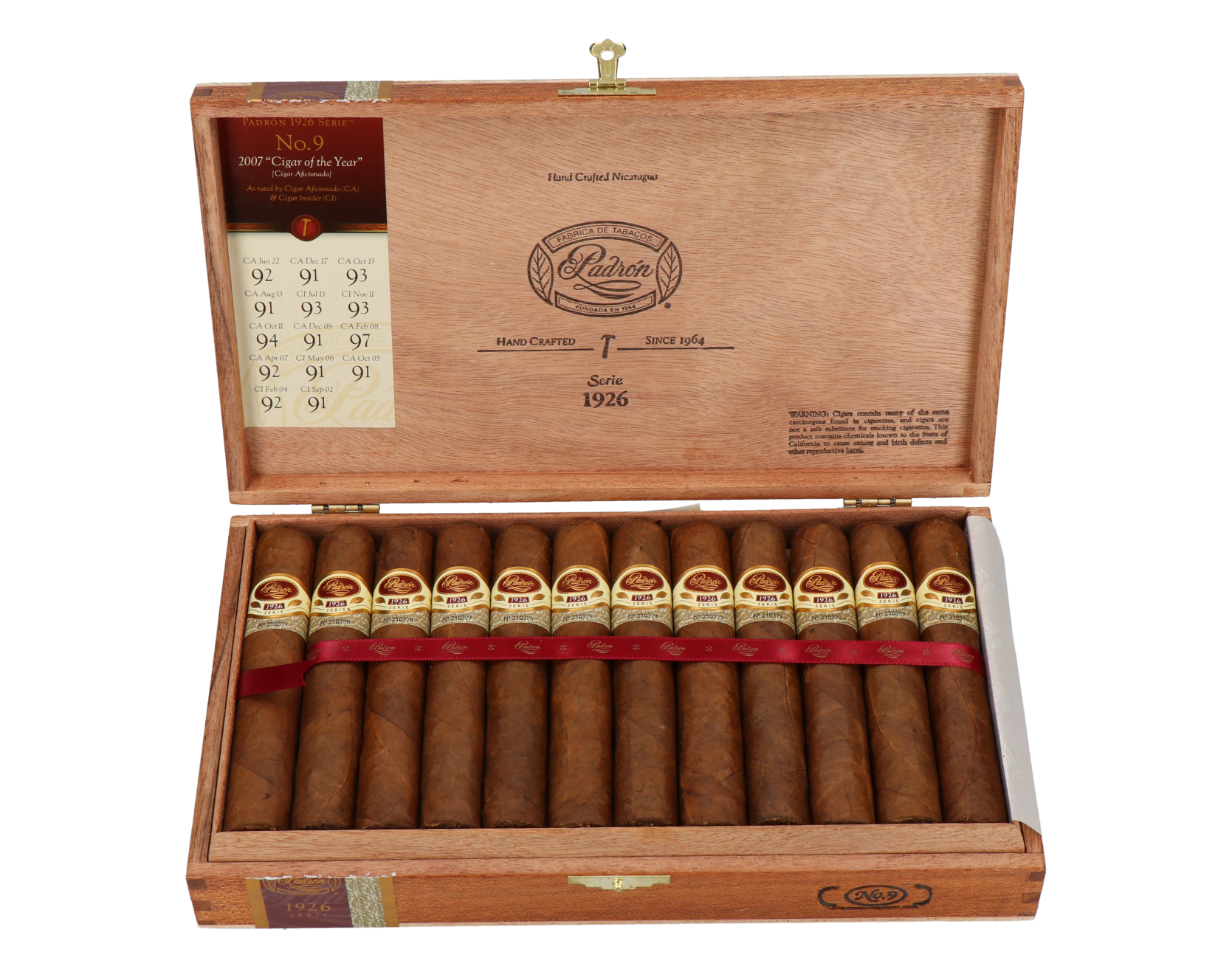 Padron 1926 Anniversary No. 9 Natural Robusto – Bild 3