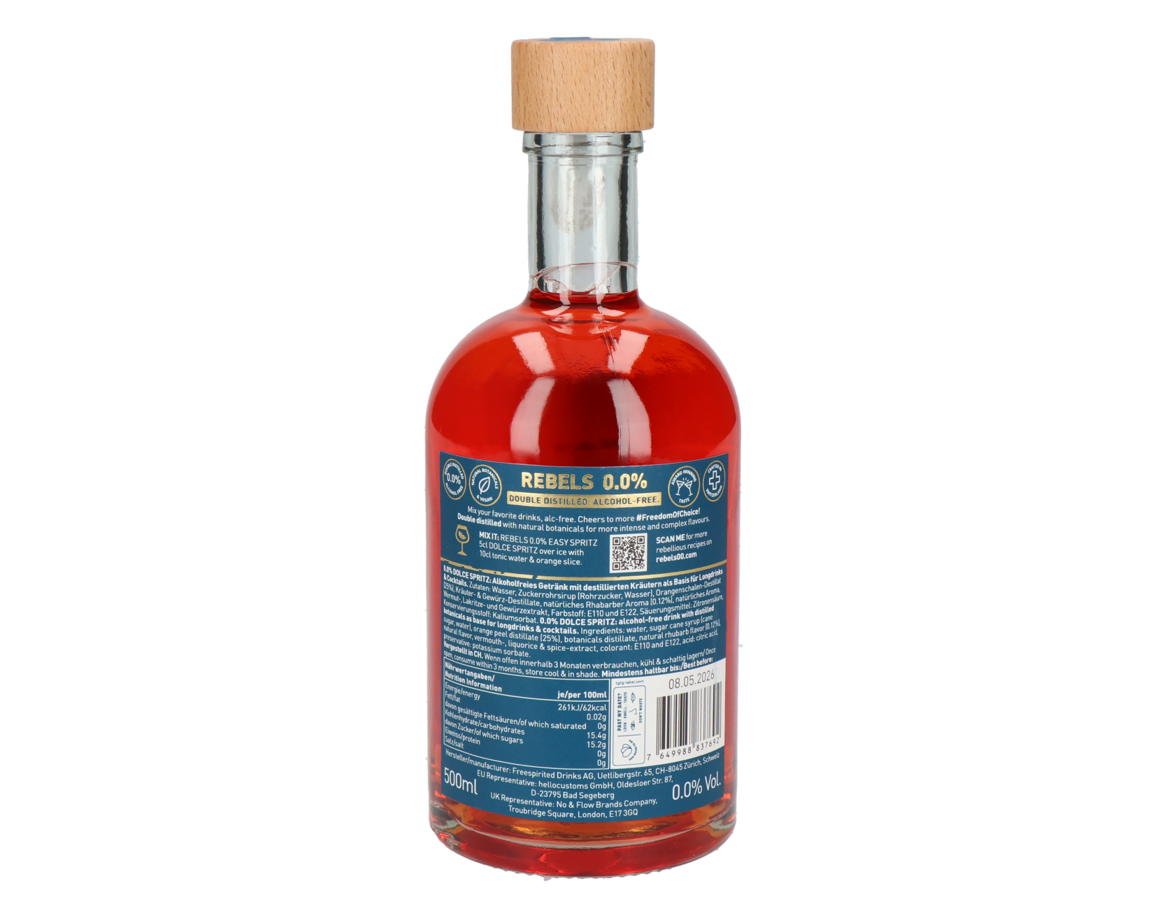REBELS 0.0% Dolce Spritz Alternative 50 cl (non alcoholic) – Bild 2