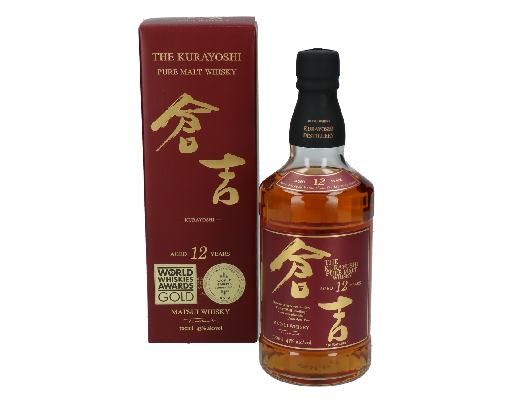 The Kurayoshi Japanese Pure Malt Whisky 12 Years old - 70cl