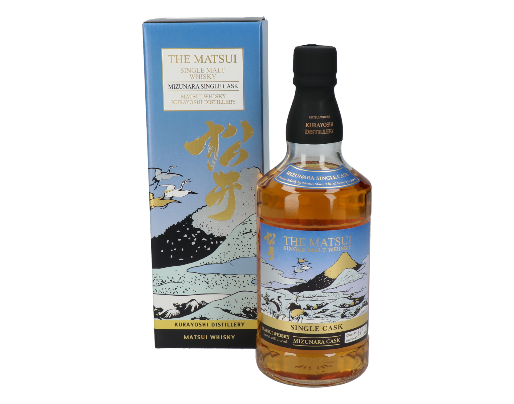 The Matsui Japanese Single Malt Whisky Mizunara Single Cask - 70cl