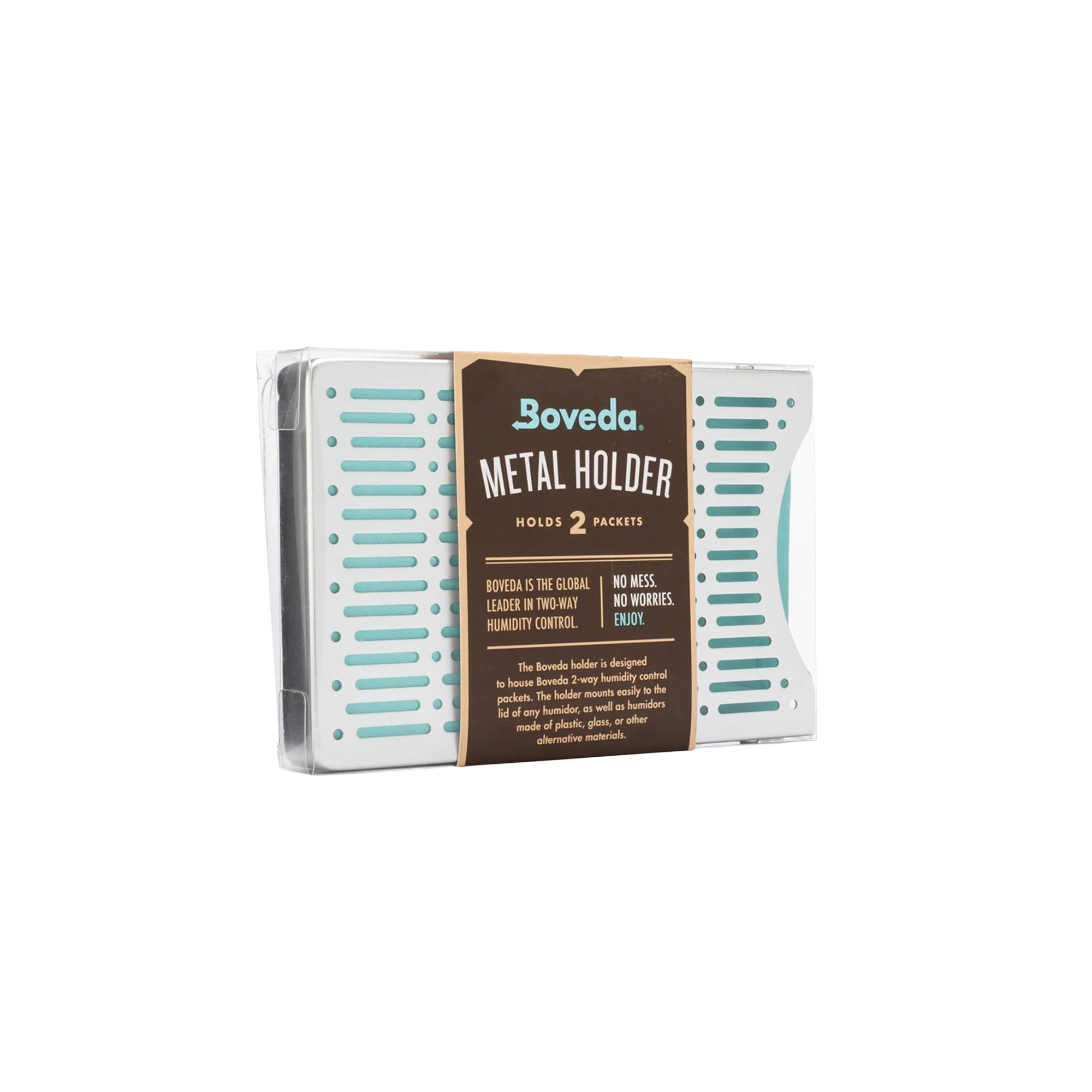 Boveda Aluminium Halterung für 2x 60 Gramm Humidipaks