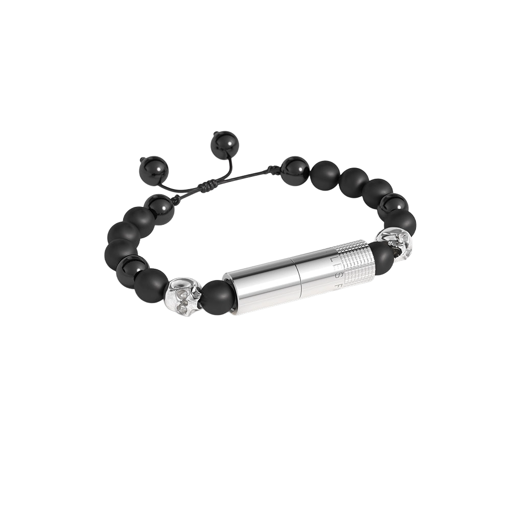 Les Fines Lames Punch Bracelet Oscuro Matte Skull II