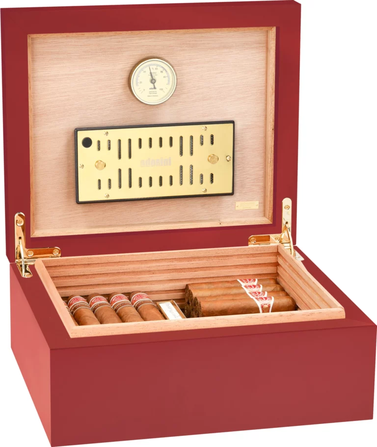 Adorini Humidor Medium Deluxe Bordeauxrot