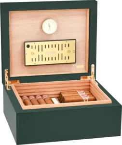 Adorini Humidor Medium Deluxe Kaisergrün
