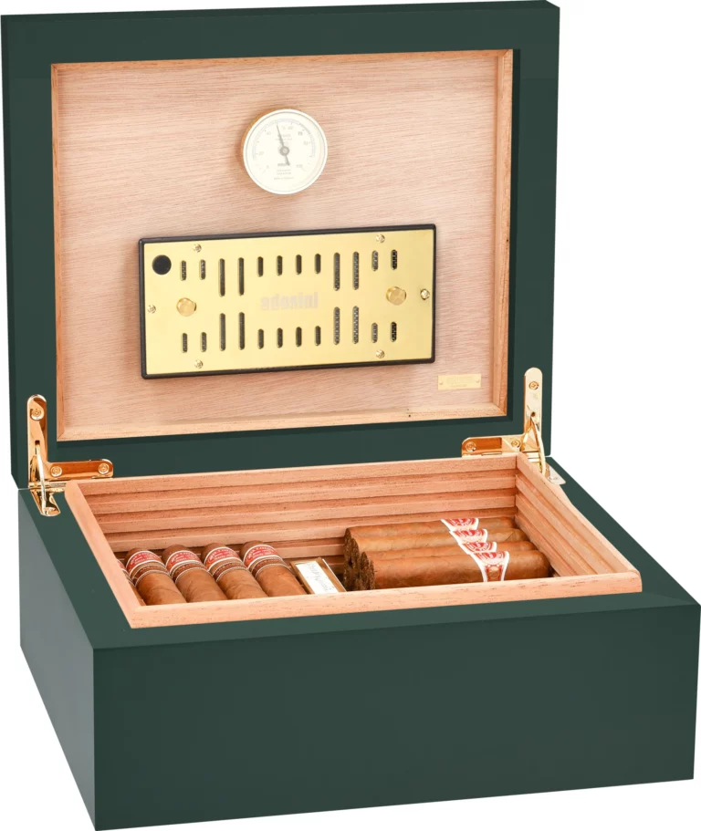 Adorini Humidor Medium Deluxe Kaisergrün
