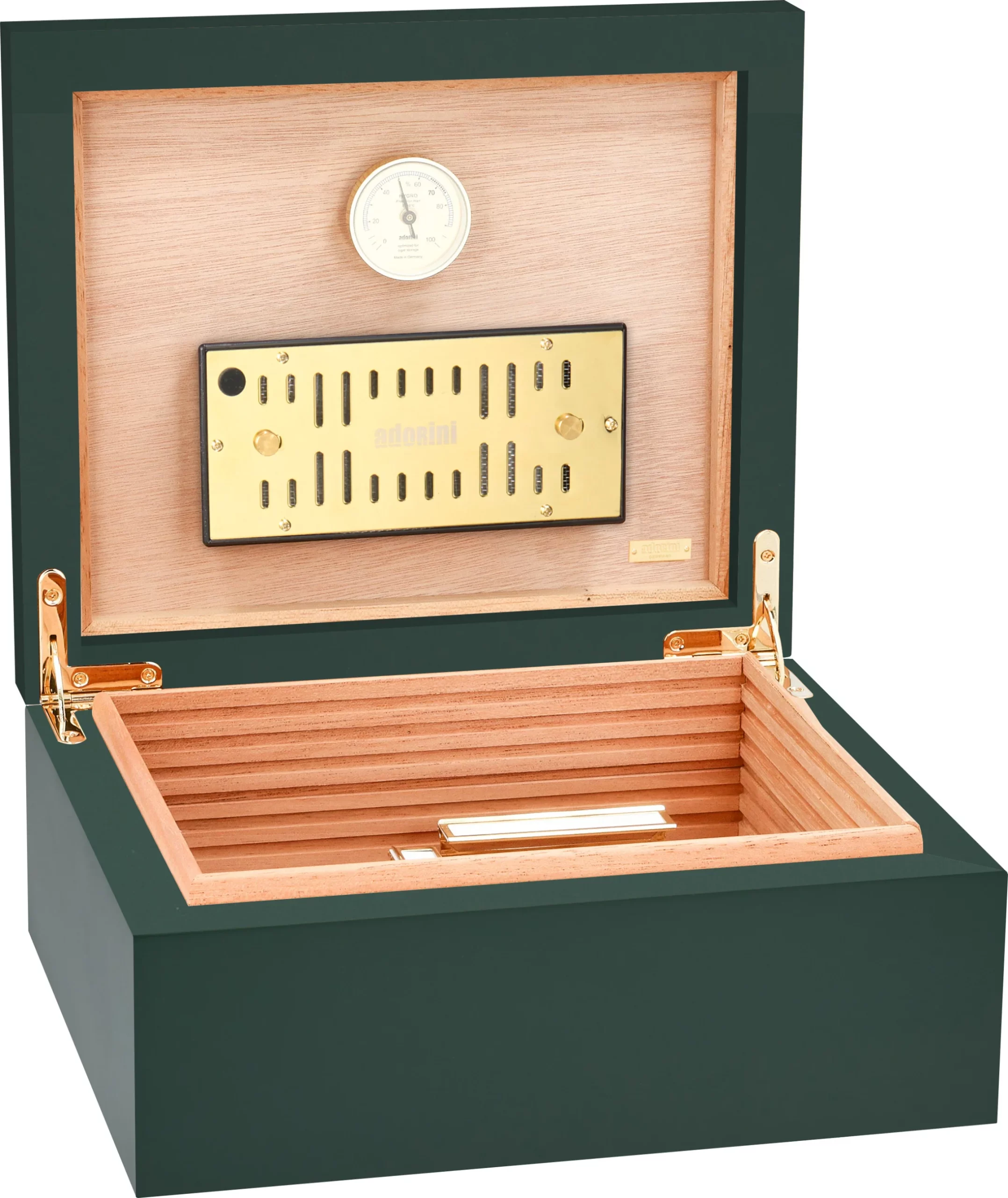 Adorini Humidor Medium Deluxe Kaisergrün – Bild 2