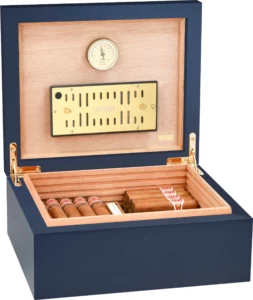 Adorini Humidor Medium Deluxe Mitternachtsblau
