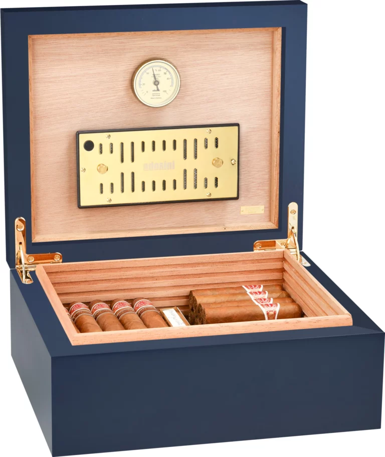Adorini Humidor Medium Deluxe Mitternachtsblau